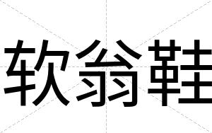 软翁鞋
