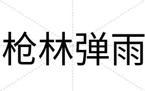 枪林弹雨
