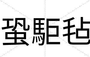 蛩駏毡