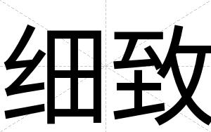 细致