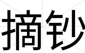 摘钞