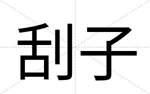 刮子