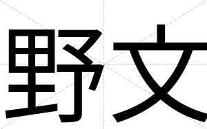 野文