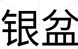 银盆