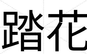踏花