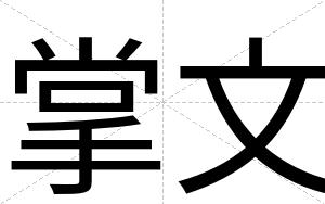 掌文