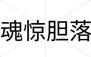 魂惊胆落