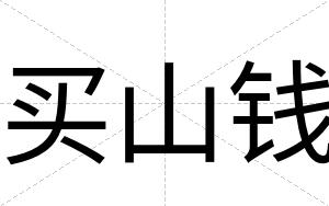 买山钱