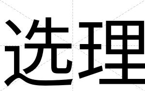 选理