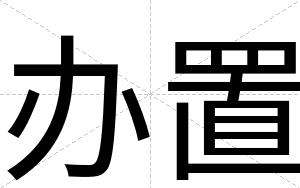 办置
