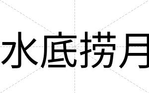 水底捞月