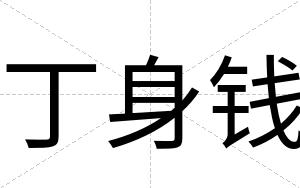 丁身钱