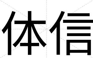 体信