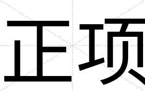 正项