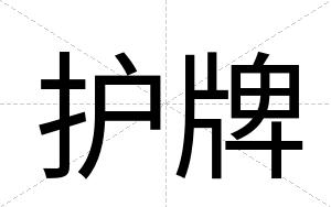 护牌
