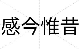 感今惟昔