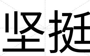 坚挺