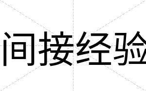 间接经验