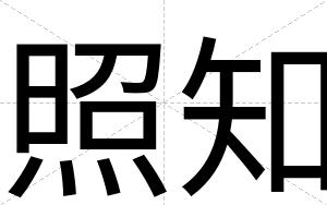 照知
