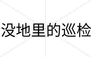没地里的巡检