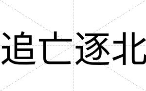 追亡逐北