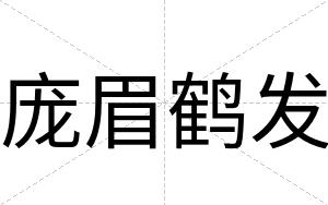 庞眉鹤发
