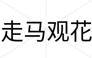 走马观花