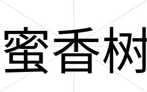 蜜香树