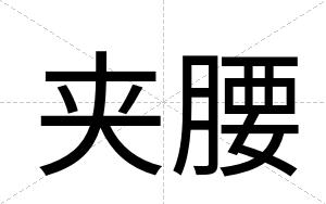夹腰