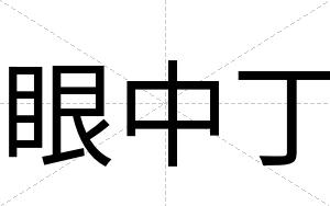 眼中丁