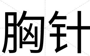 胸针