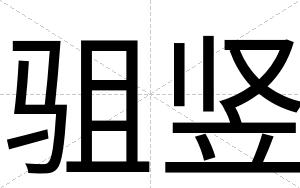驵竖
