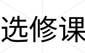 选修课