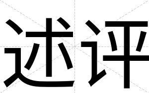 述评