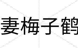 妻梅子鹤