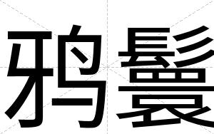 鸦鬟