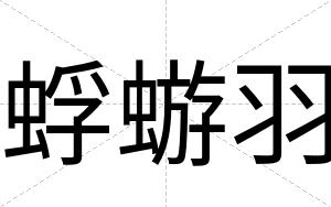 蜉蝣羽