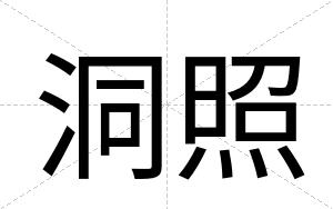 洞照