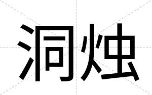 洞烛