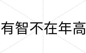 有智不在年高
