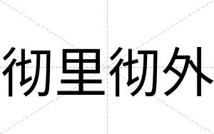彻里彻外