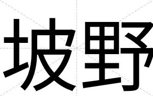 坡野