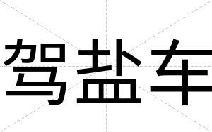 驾盐车