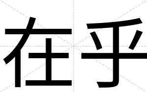 在乎