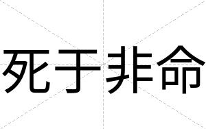 死于非命