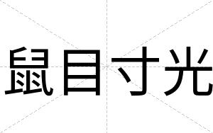 鼠目寸光