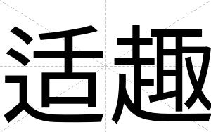 适趣