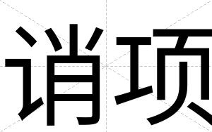 诮项