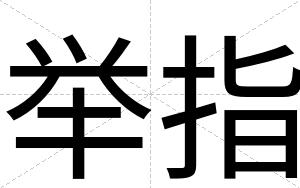 举指
