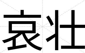哀壮